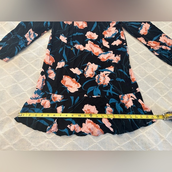 Maeve by Anthropologie Ragonda Tunic Floral Long Sleeve Dress. Size 4 - Picture 11 of 14